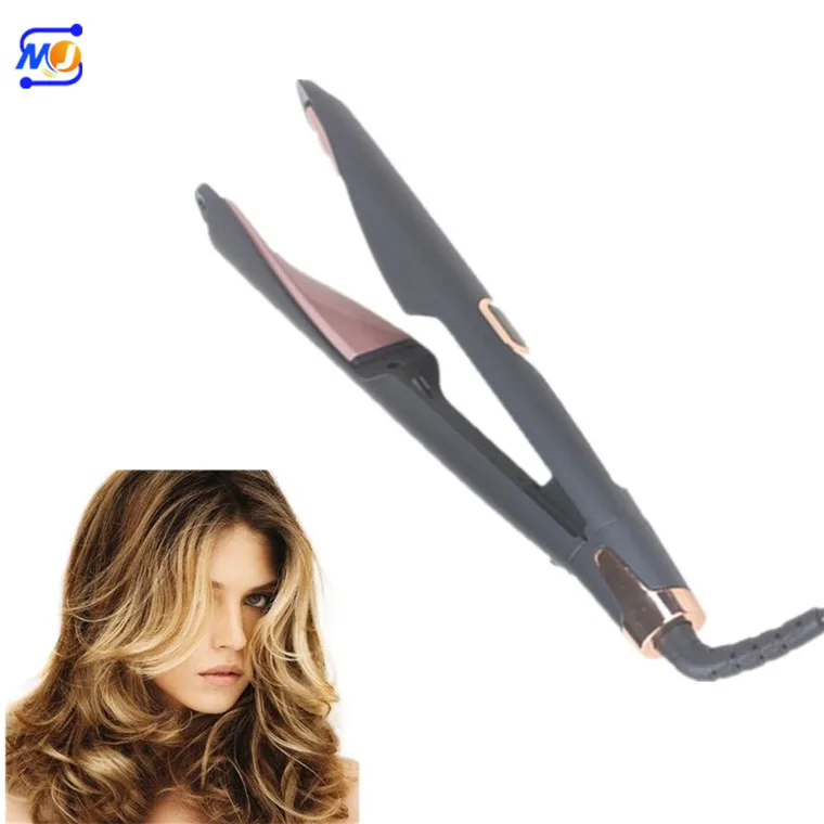 Zkagile Factory Wholesale Hair Curler Black Two in One Curling And Straightener High Quality Hair Curler