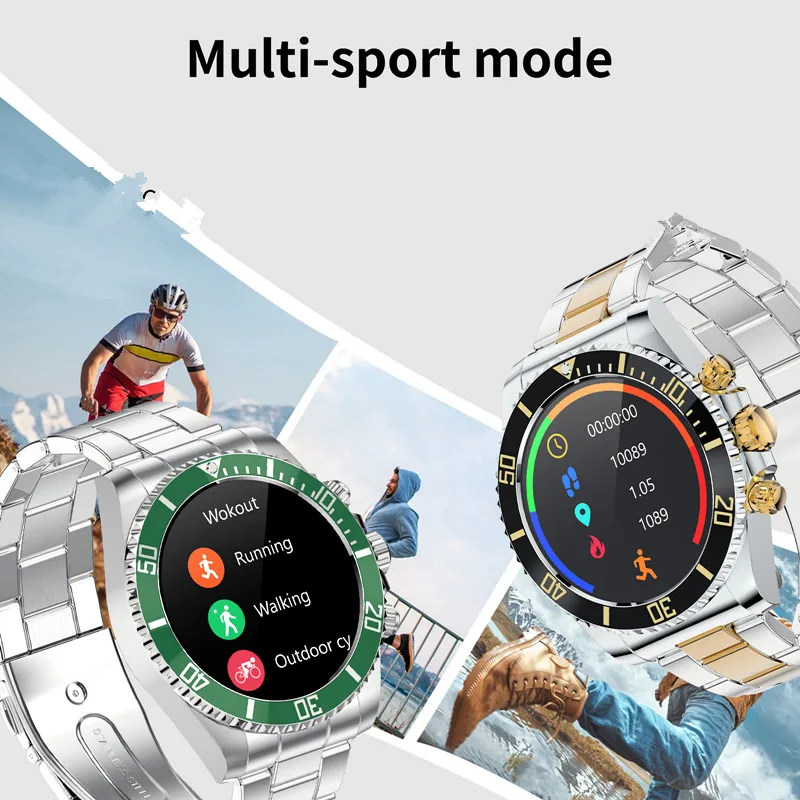 AW12 Smart Watch BT Call Men Business Classic Smartwatch with Heart Rate Blood Oxygen Monitor Fitness Tracker Smart Watches