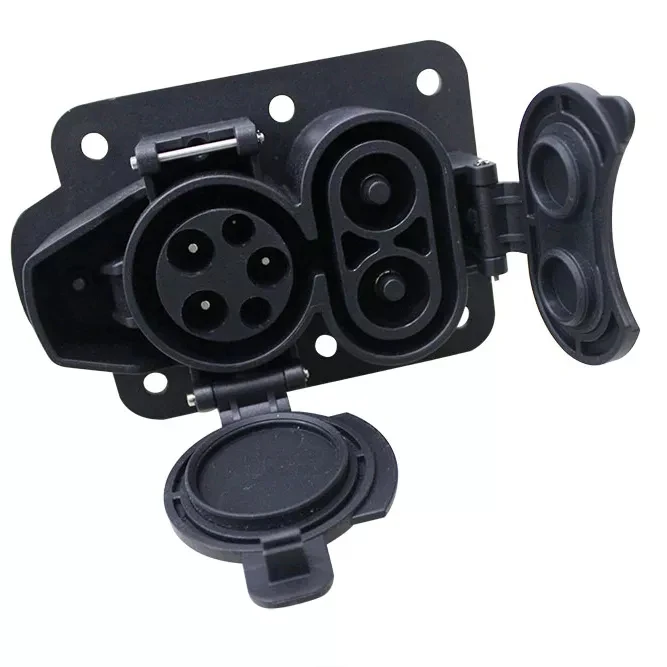 CCS 1 DC EV sockets with cap 125A EV connector 200A CCS Combo 1 socket 150A ccs1 car inlets