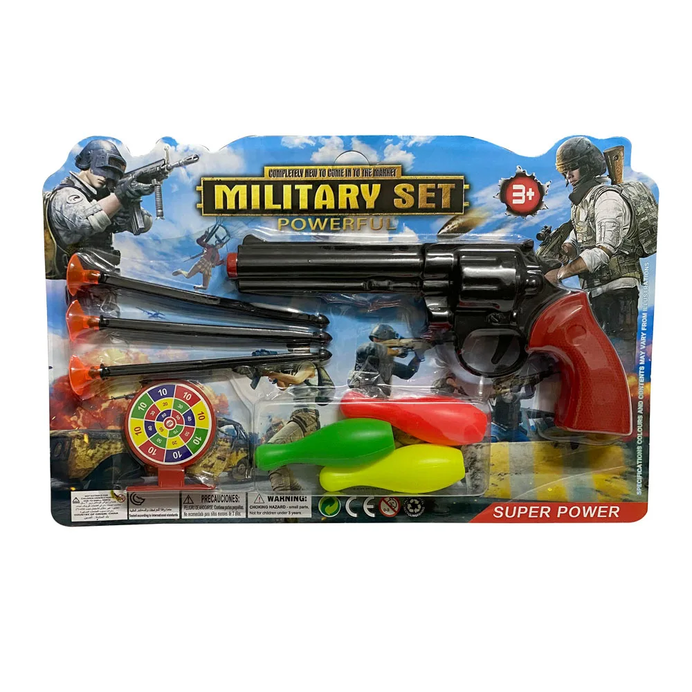 Hot selling products 2024 Fun kid cheap realistic Plastic items Toy Gun Soft Bullet with Animal modeling target armas de juguete