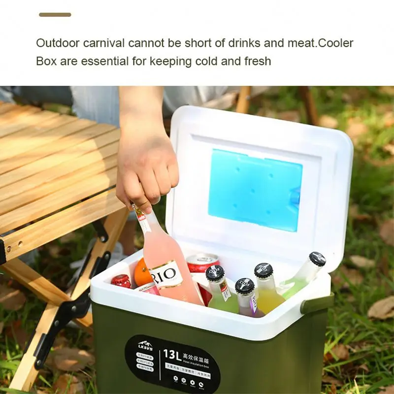 5-24L Ice Box Cooler Box Set For Keep Cool and Heat Portable to Camping Hiking Fishing Party Activity