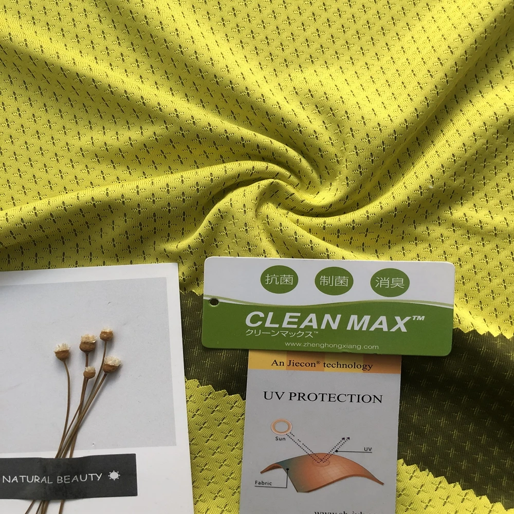 Cross Mesh 2022 Hot Sale Knitted Quick Dry Breathable Nylon Polyester Blended Jersey Knit Fabric