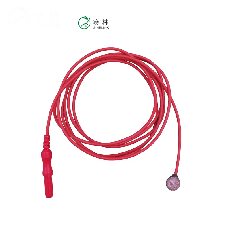 8mm Disk  Ag AgCl Sintered Silver  Electrode Sintered EEG electrode