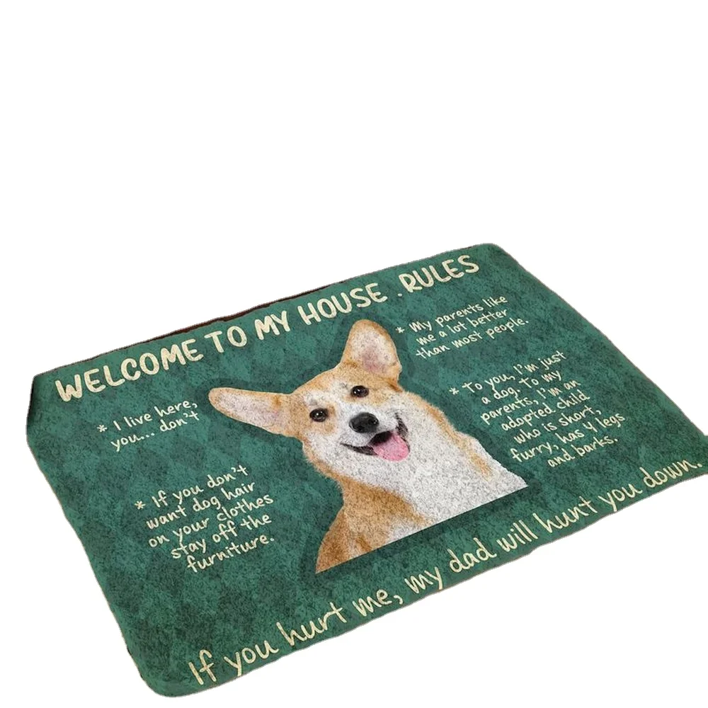 Please Remember Boxer Dog Doormat Decor Print Carpet 3D printed carpet modern living room bedroom children room