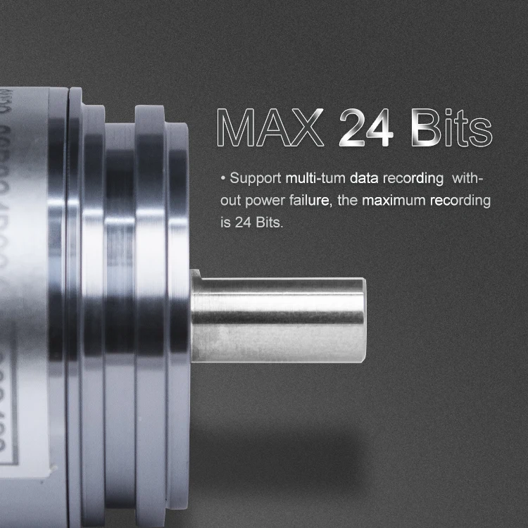 17+16bits multi-turn binary encoder SSI 6mm 8mm 10mm solid shaft SM39 RS485 absolute encoder electronic technology
