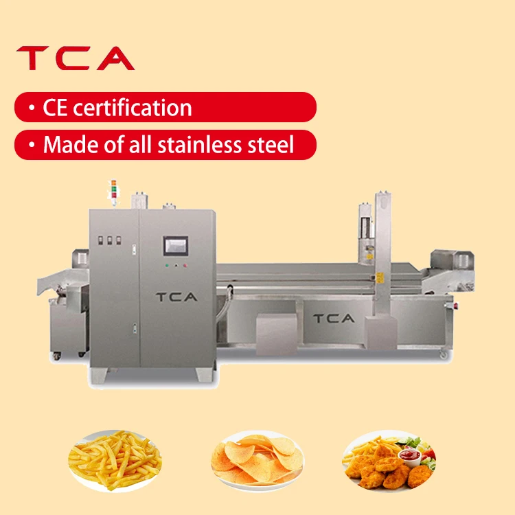 full automatically pork rinds  brosted chicken fryed machine/french fries continuous fryer