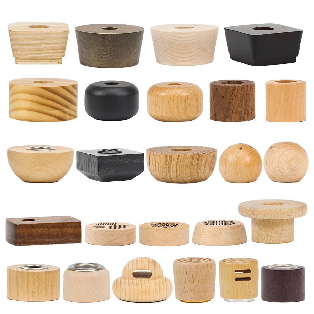 Custom colorful 100ml 150ml 200ml Aromatherapy Empty Oil bottle Reed Diffuser Glass Bottle with wood cap logo color custom