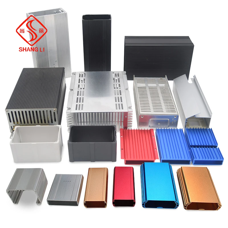 Shangli Factory Aluminum Case Customizable Hifi Amplifier Enclosure Diy Professional Audiophile Power Outlet Chassis Outlet Box