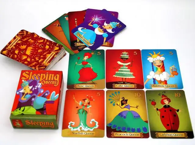 Printing game cards high quality cardboard drawer box games custom playing cards