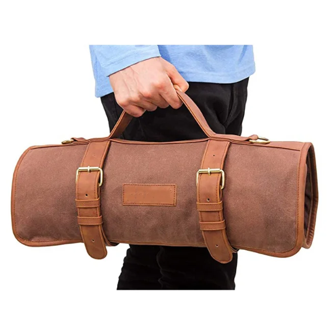 Multi-function Barista Tools Storage Bag Camping Coffee Kit Storage Bag Coffee Tool Accessories Bartender Tools Roll Storage Bag