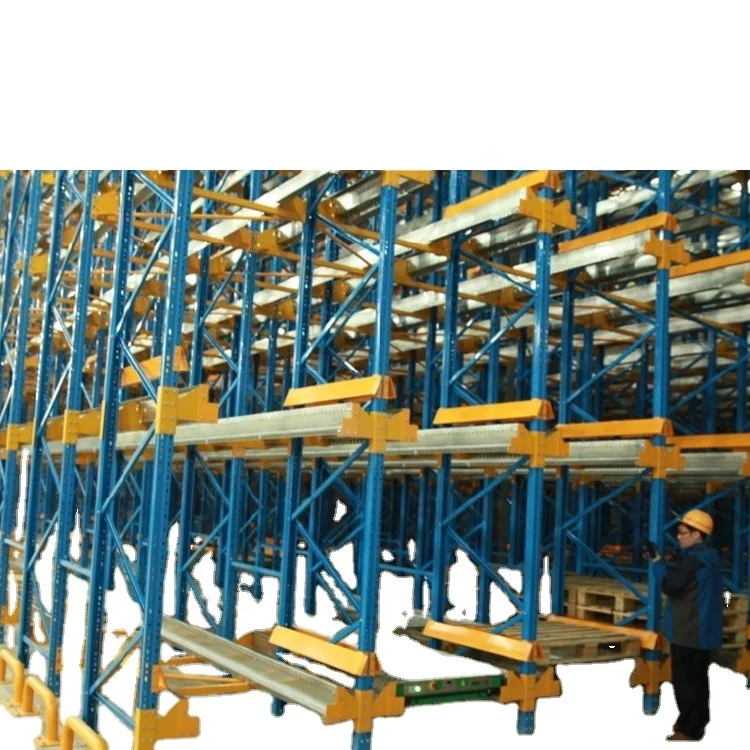 Automated Warehouse Racking System Radio Shuttle Rack With Pallet Runner