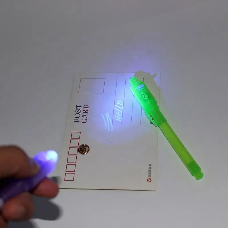 LED UV Light Pen Magical Invisible Ink Pen UV Light Magic Pen