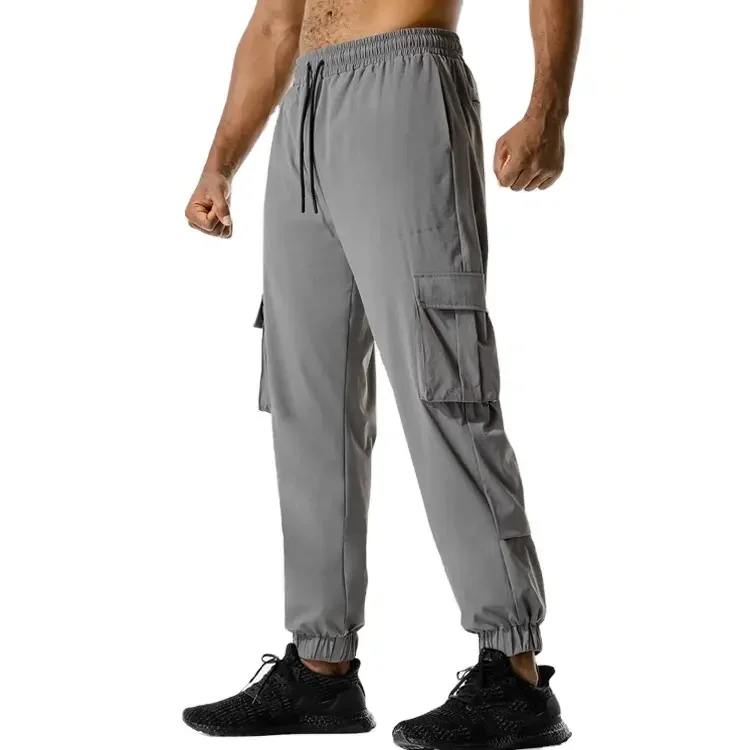 Custom Summer Thin Sweatpants Male Jogging sweat  Pants men  Running Training Pocket Casual Fashion Design Men Joggers