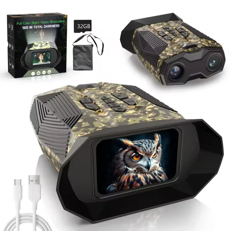 2023 New 4K Autofocus Can Video Photo Light Full Color Binoculars Night Vision Binoculars Waterproof Durable Binocular