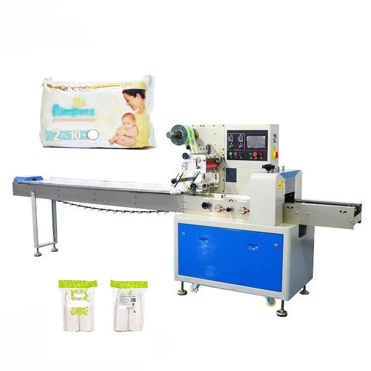 Автоматическая горизонтальная форма заполнить печать упаковочная машина бумажный стаканчик пеленки upfilm
