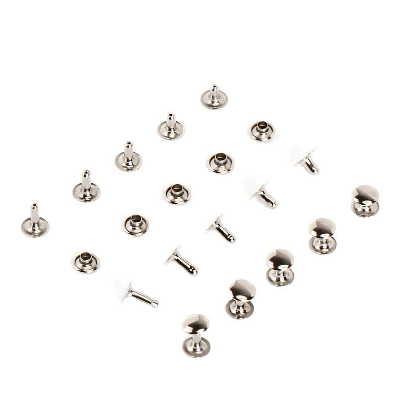 Metal button nail iron material single-sided buckle round rivet leather hardware accessories cap