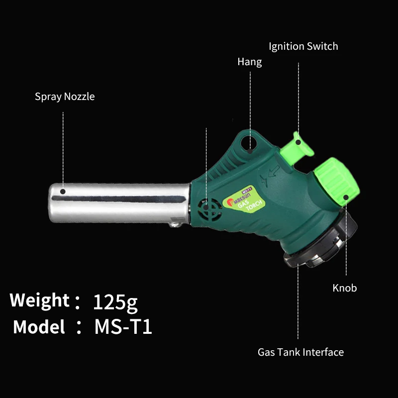 Hot Sale butane gas welding torch burner 360 degree swivels hand held outdoor BBQ heating cooking heater tool Gas Torch