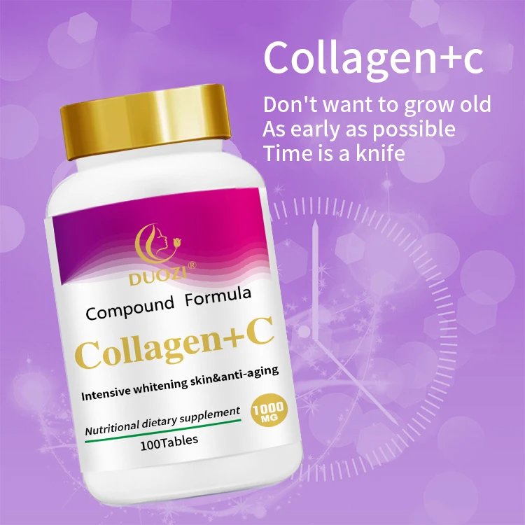 OEM 15 days result collagen tablets capsules pills skin whitening brightening antioxidants strengthens skin collagen tablets