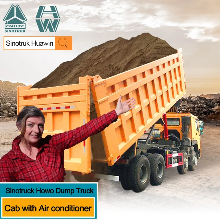 Ethiopia HOWO 6x4 16 20 Cubic Meter 10 Wheel Tipper Truck Voiture Occasion Capacity Sinotruk Mining Dump Truck