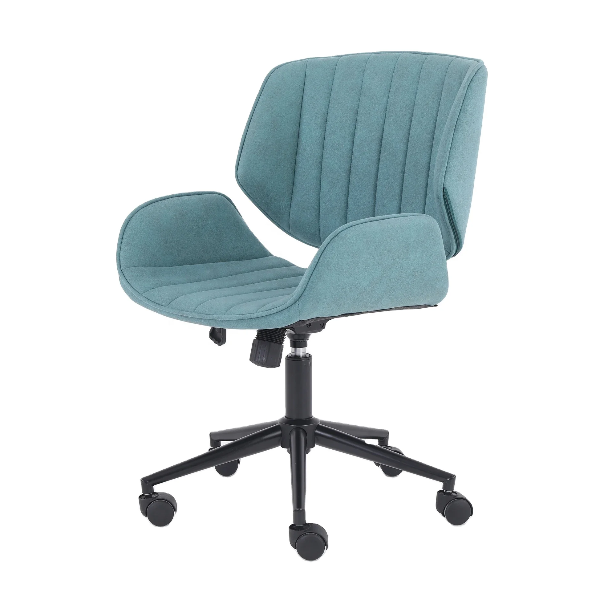 Vanity Arm Chair with 360 Castor Wheels Height Adjustable Soft Home Office Chair Best Seller Swivel Fur Living Room Iron LK-2111