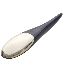 metal spatula face cream mixing mini spatula cosmetic tool flat tobacco pipe shape massage spoon flat mixing spoon for cosmetic