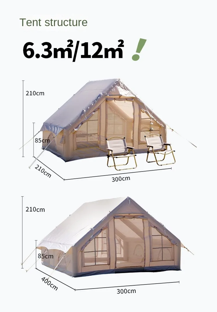 Top Quality Design Inflatable Tent Tenda Camping Automatic Tent Camping Tents 12 Persons Waterproof Outdoor Family With Child