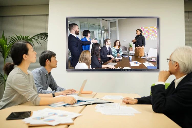 65 inch all in one interactive flat panel 4K display smart classroom digital boards electronic whiteboards