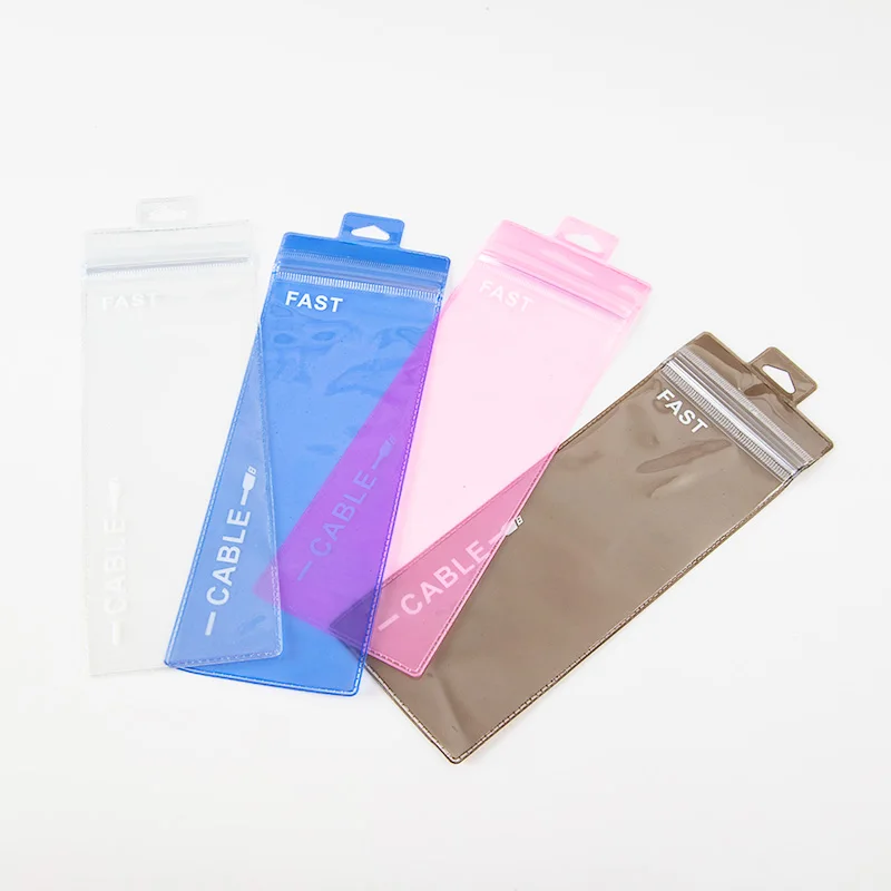 2023 new style provide free sample wholesales transparent earphones pouch custom mobile cases samsung self sealing packaging