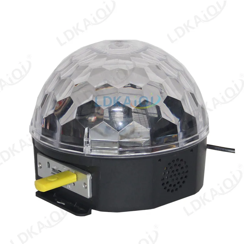 USB Crystal Magic Ball Effect Light Disco Home Party Led Crystal Magic Ball Light With IR Remote