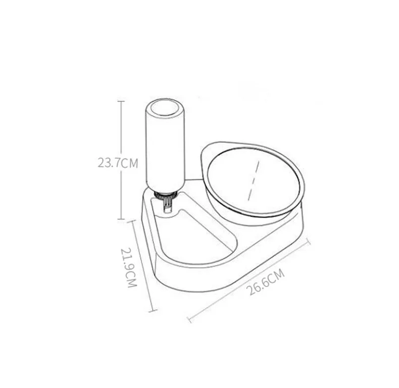 Оптовая продажа, автоматическая кормушка для кошек, пластиковые миски для кормления домашних животных