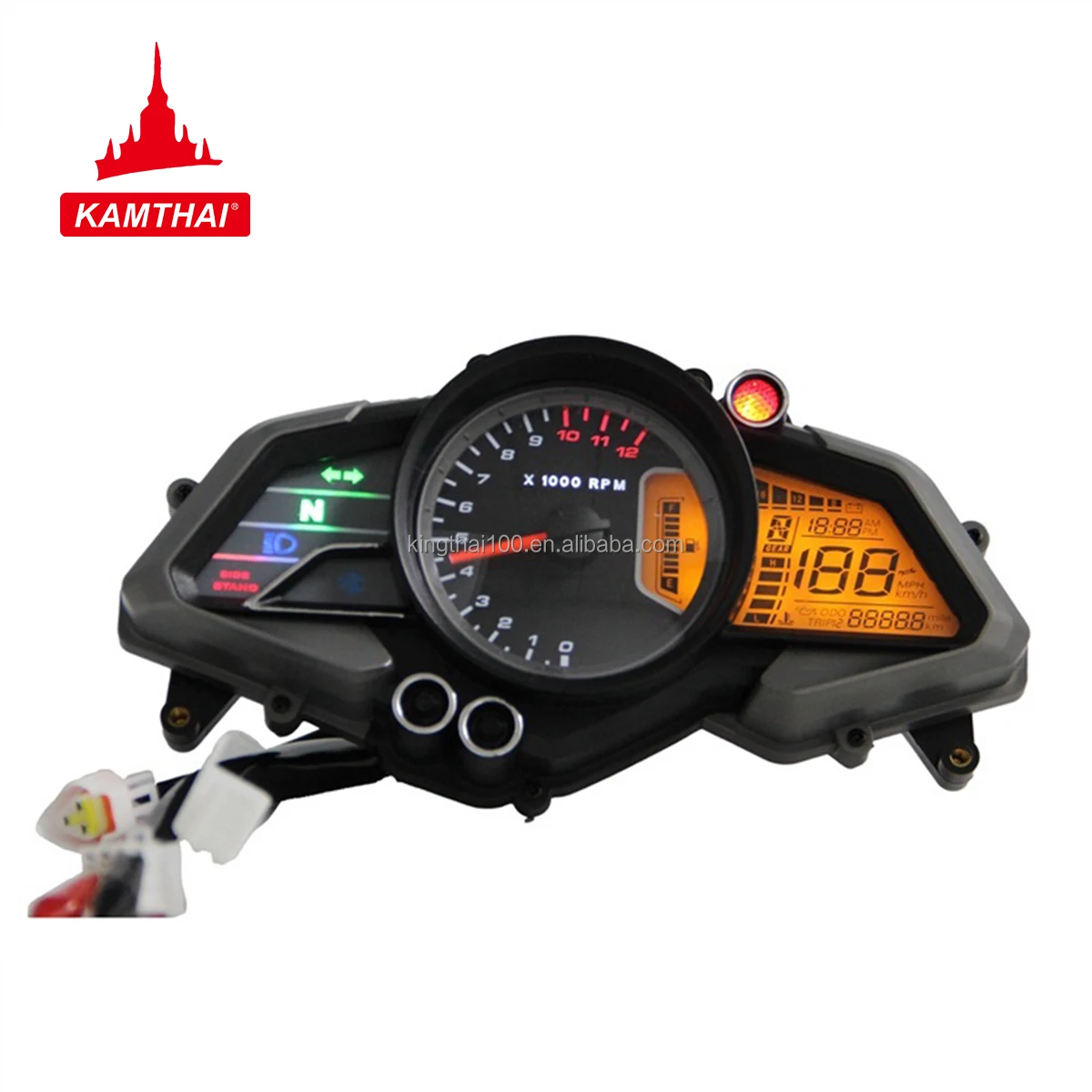KAMTHAI Universal Motorcycle Digital Speedometer Pulsar 150 Digital Speedometer for Bajaj Pulsar 180 200NS PULSAR200 Motorcycle