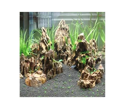 Natural landscaping pine bark stone fish tank natural dragon stone aquarium decoration
