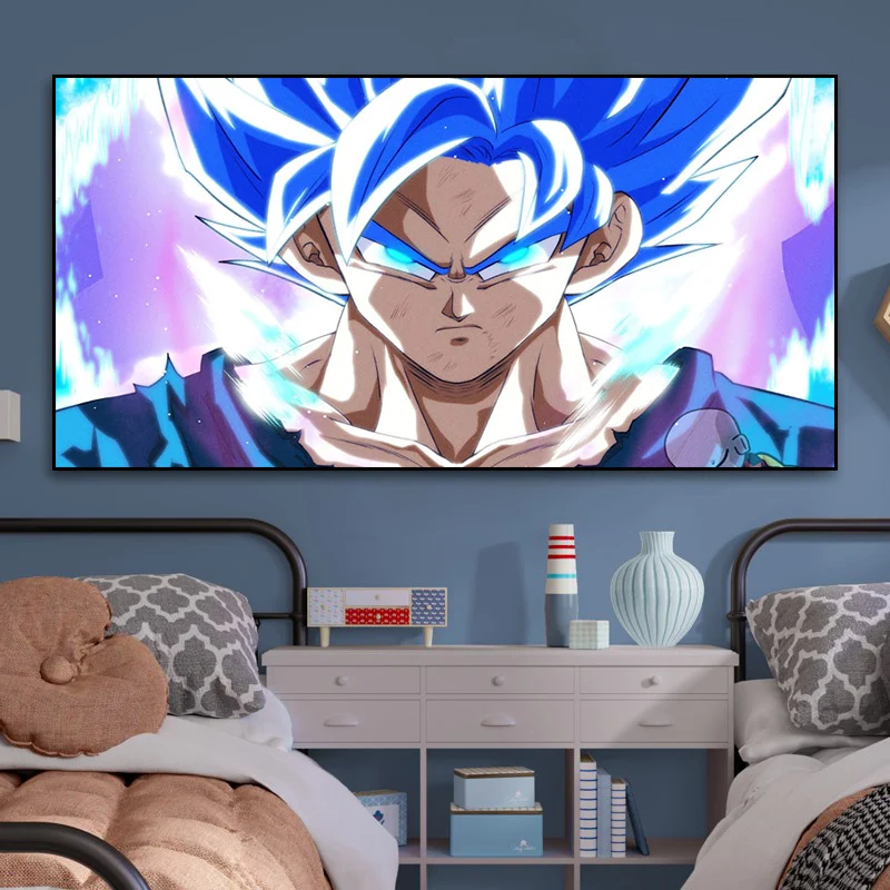 Dragon Ball Cartoon Figure Art Print Painting Wall Canvas Hanging Wall Art Pictures Home Decoration