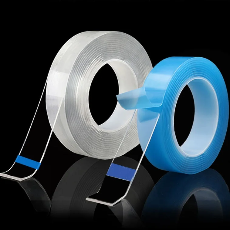 waterproof double sided transparent reusaable grip nano washable adhesive tape