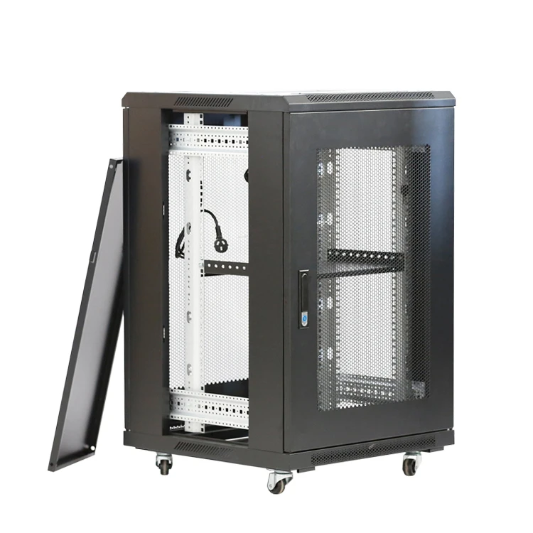 Newly Designed 19 Inches 600mmwide*600mm Depth Wall Mounted Single Section Server Rack 18U Network Cabinet