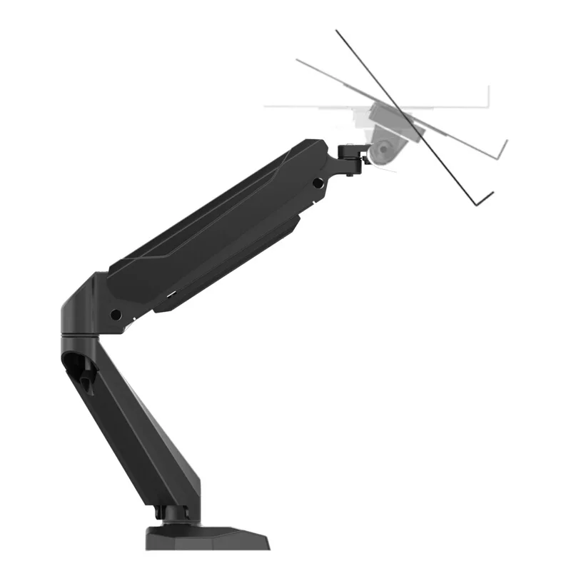 Desktop Full Motion Gas Spring Dual Use 10-15.6inch  Adjustable Laptop Stand or 10-27 inch Monitor Holder Arm Bracket