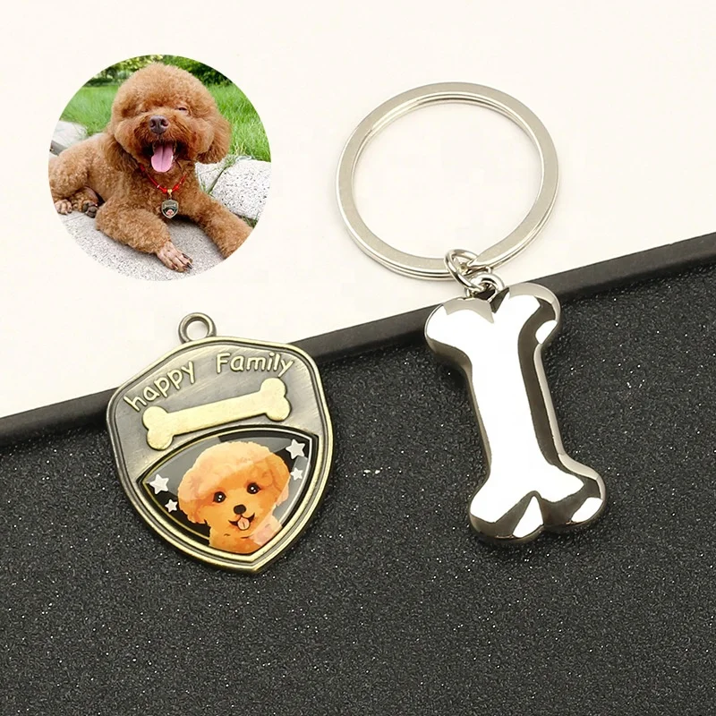 wholesale DIY Anti loss metal dog pendant dog tags stainless steel dogs id tags for engraving