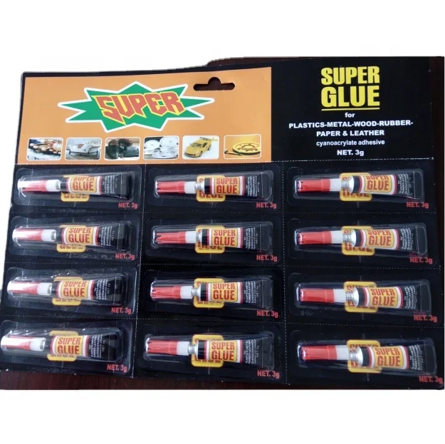 
3g DIY super glue 12pcs/card for all purposes 