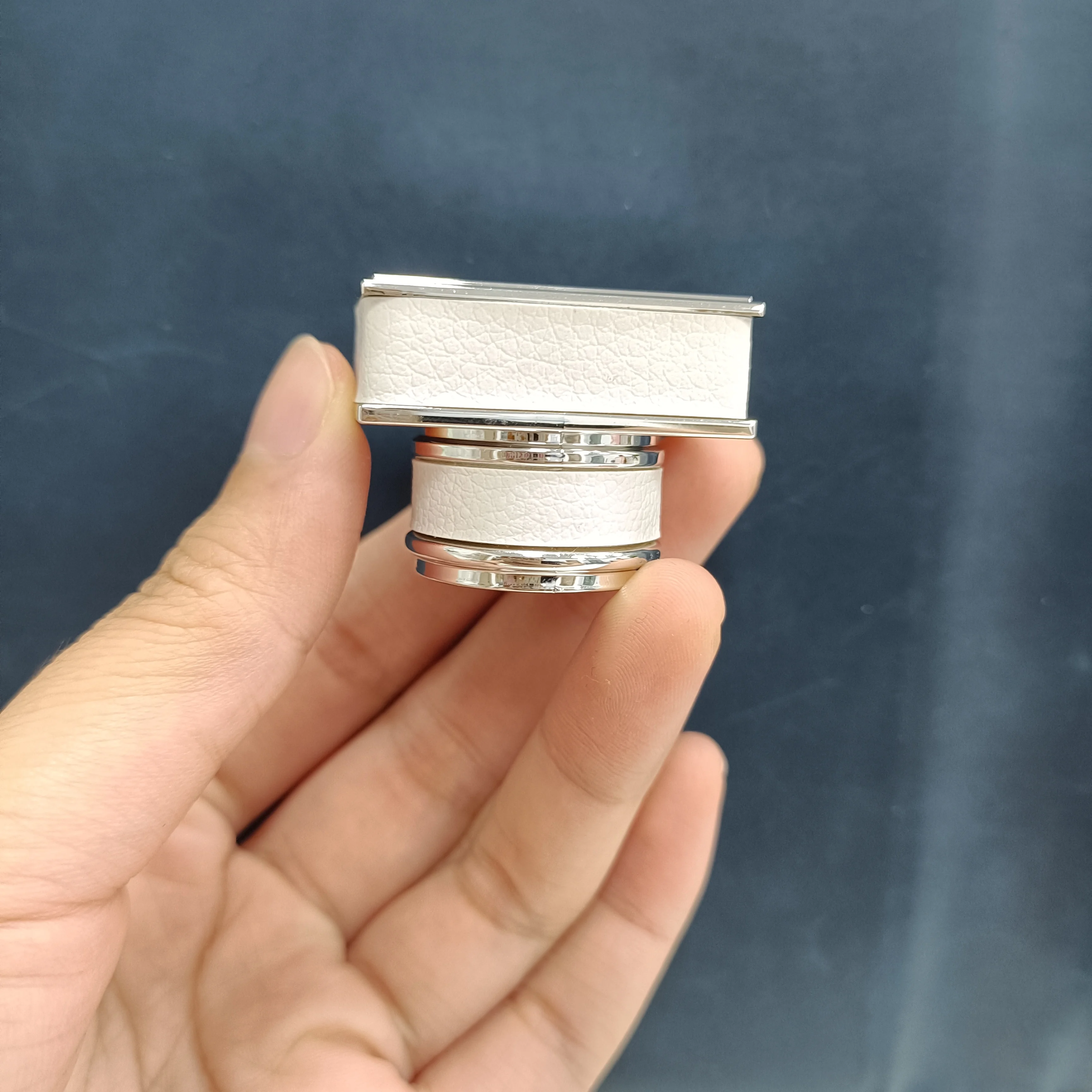 White Luxury Leather Perfume Bottla Cap 15mm Packaging Lid Colorful Fragrance Bottle Cap