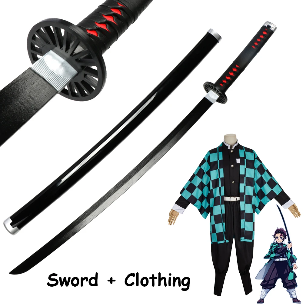 Anime Demon Slayer  Kyoujurou Character Props  Halloween Gift Cosplay Clothing Sword Katanan Prop Sets Kimetsu no Yaiba