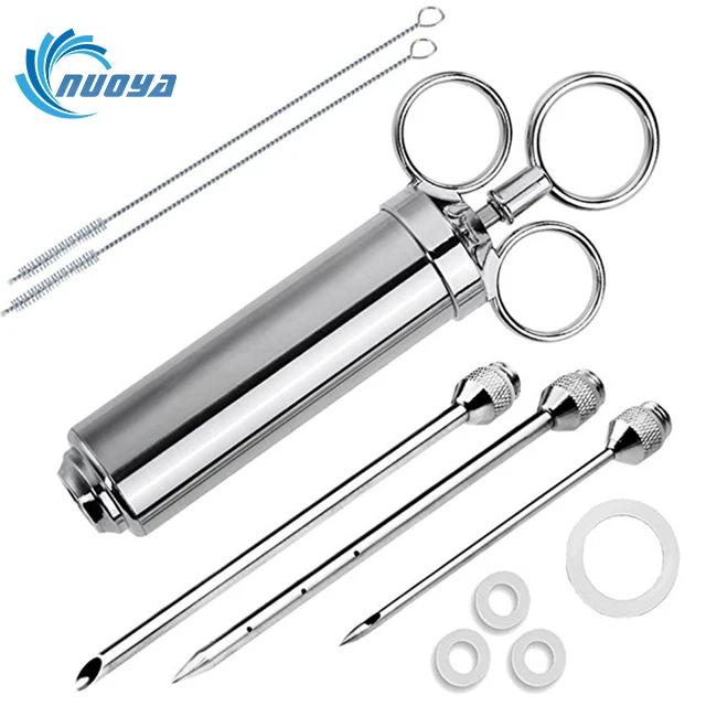 High Quality Saline Liquid  Marinade Meat Beef Chicken Stainless Steel Injector For Sale