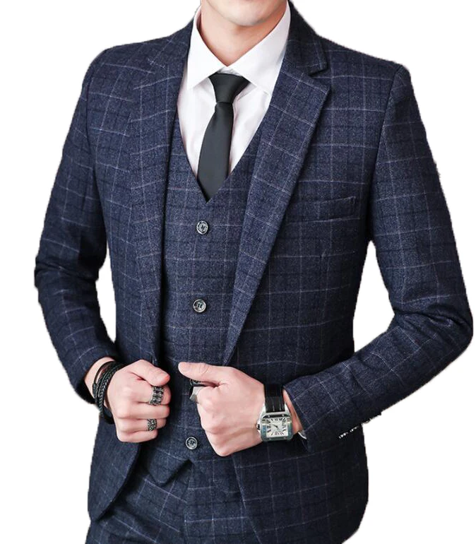 
Костюм-тройка, мужской костюм-тройка, красивый облегающий мужской костюм, свадебное платье для жениха 