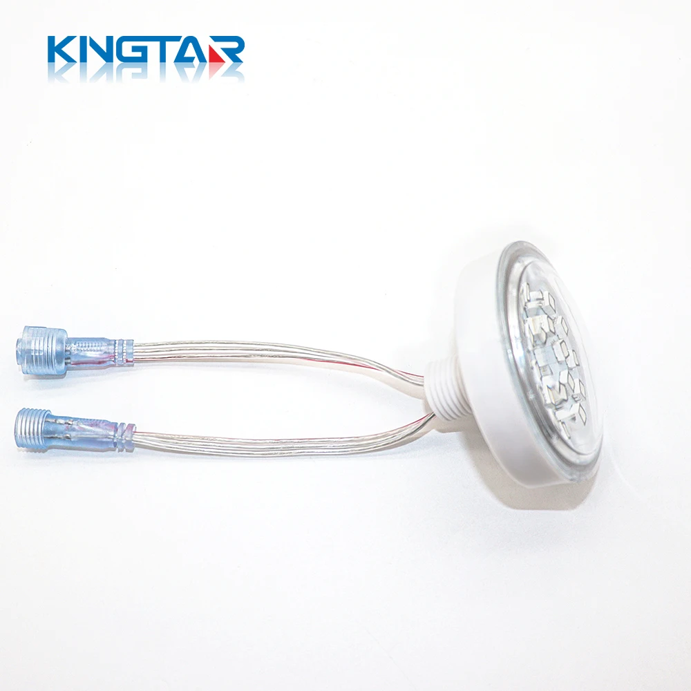 Waterproof 60mm 5050 Christmas LED Pixel Lights DC24V 18 SMD Permanent Pinot Lights for Theme Parks