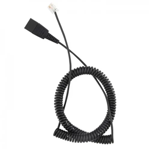 Headset QD Adapter to RJ9 RJ11 cable call center headset extension cable