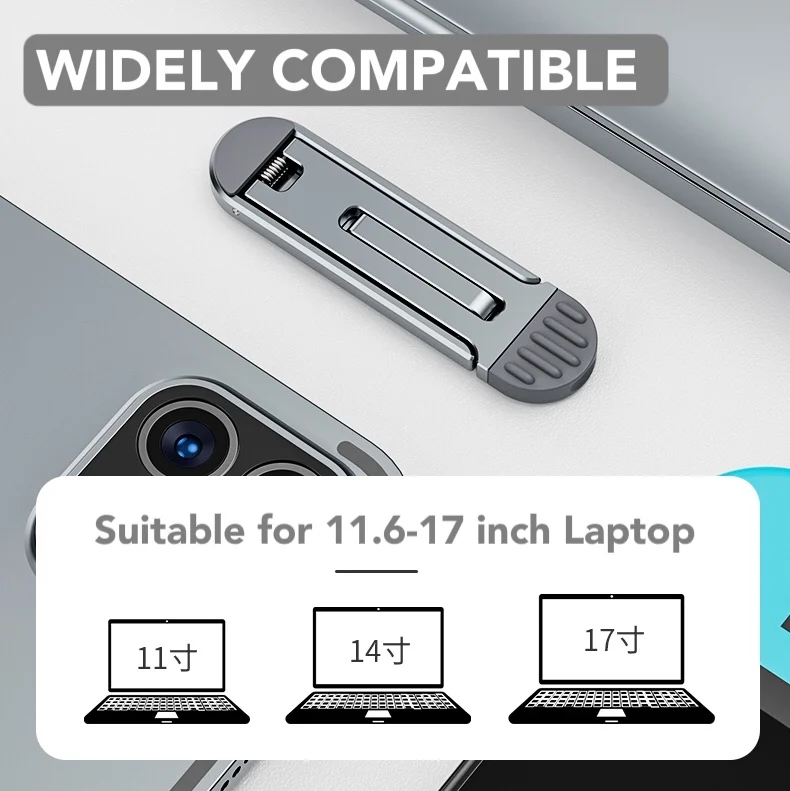 Laptop Stand 360 Rotatable Monitor Notebook Support Base Holder Portable Mount Office School Home Laptop Computer Foldable Stand