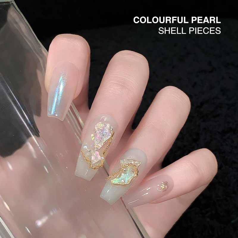 Nail Art Shell Fragments Ins Net Celebrity Gem Shell Pieces Natural Irregular  Nail Art Decoration