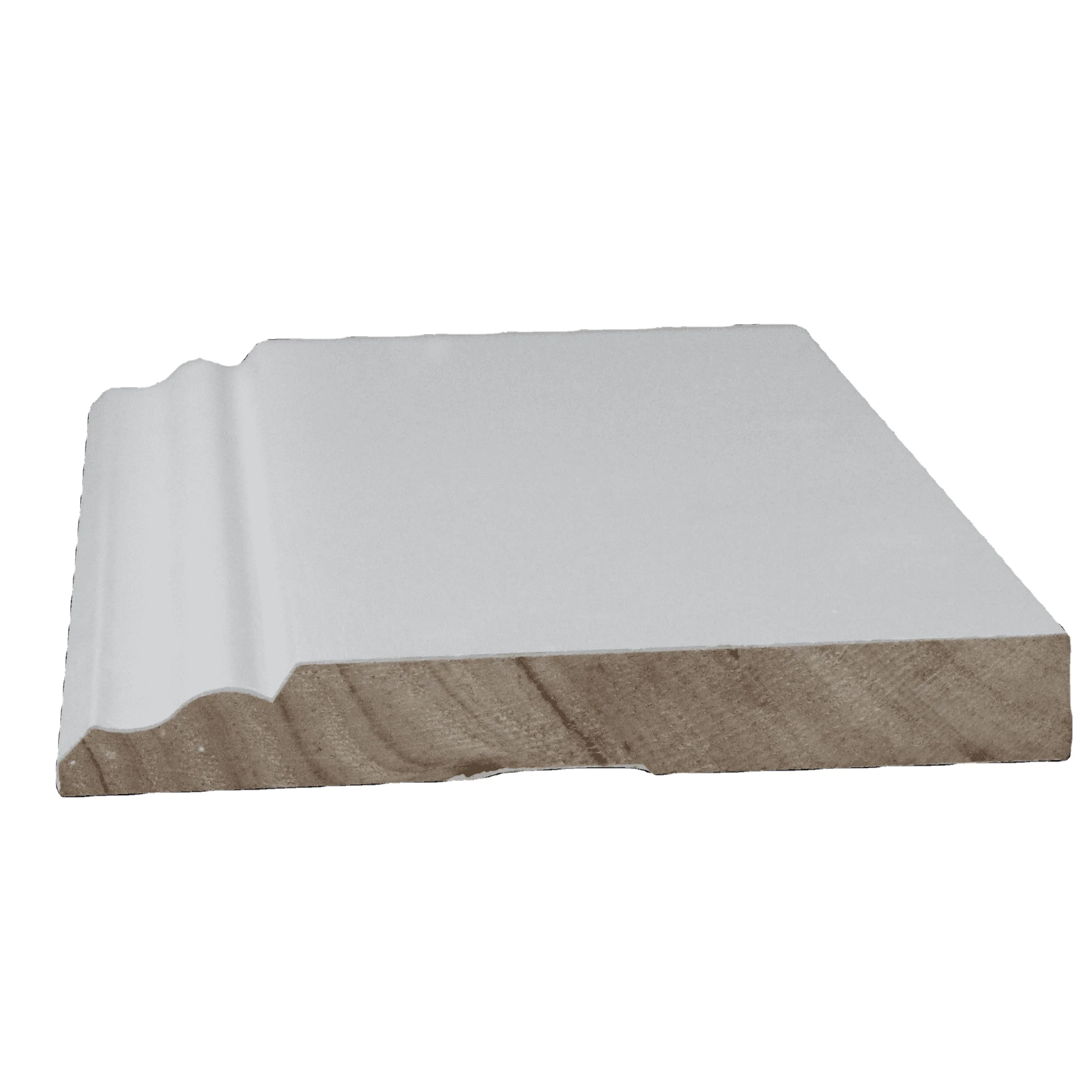 Wholesale Baseboard Skirting Board Wood Mouldings White Finger Joint Pine