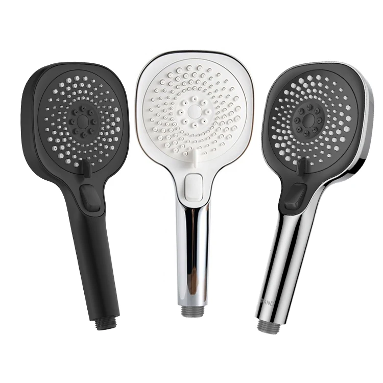 AS7H Rainshower Head Pause Trio Jet Square Hand Shower Water Saving Shower Head ACS Wasserspar Duschkopf Tendencia 2022