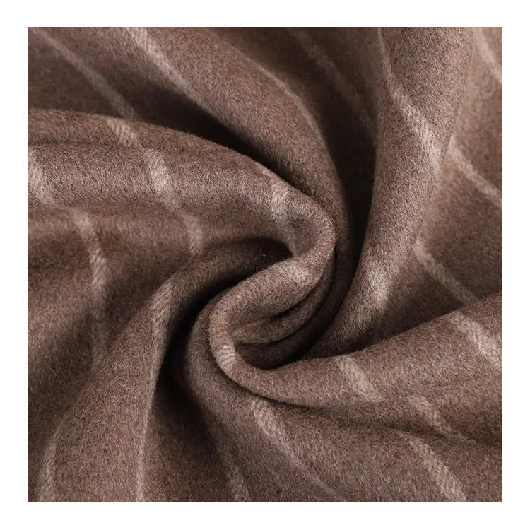 
Недорогие готовые товары, шерстяная ткань из полиэстера и мельтона в Вертикальную Полоску для пальто 