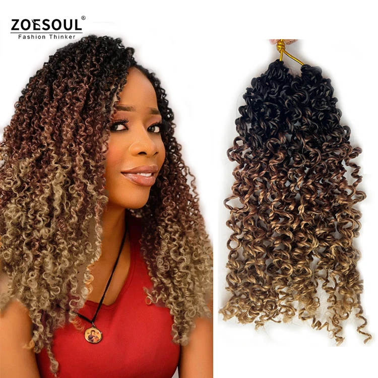 Pre-Twisted Synthetic 8 10 12 14 Inch Short Mini Yanky Twist Crochet Hair For Spring Twist Hair Extension